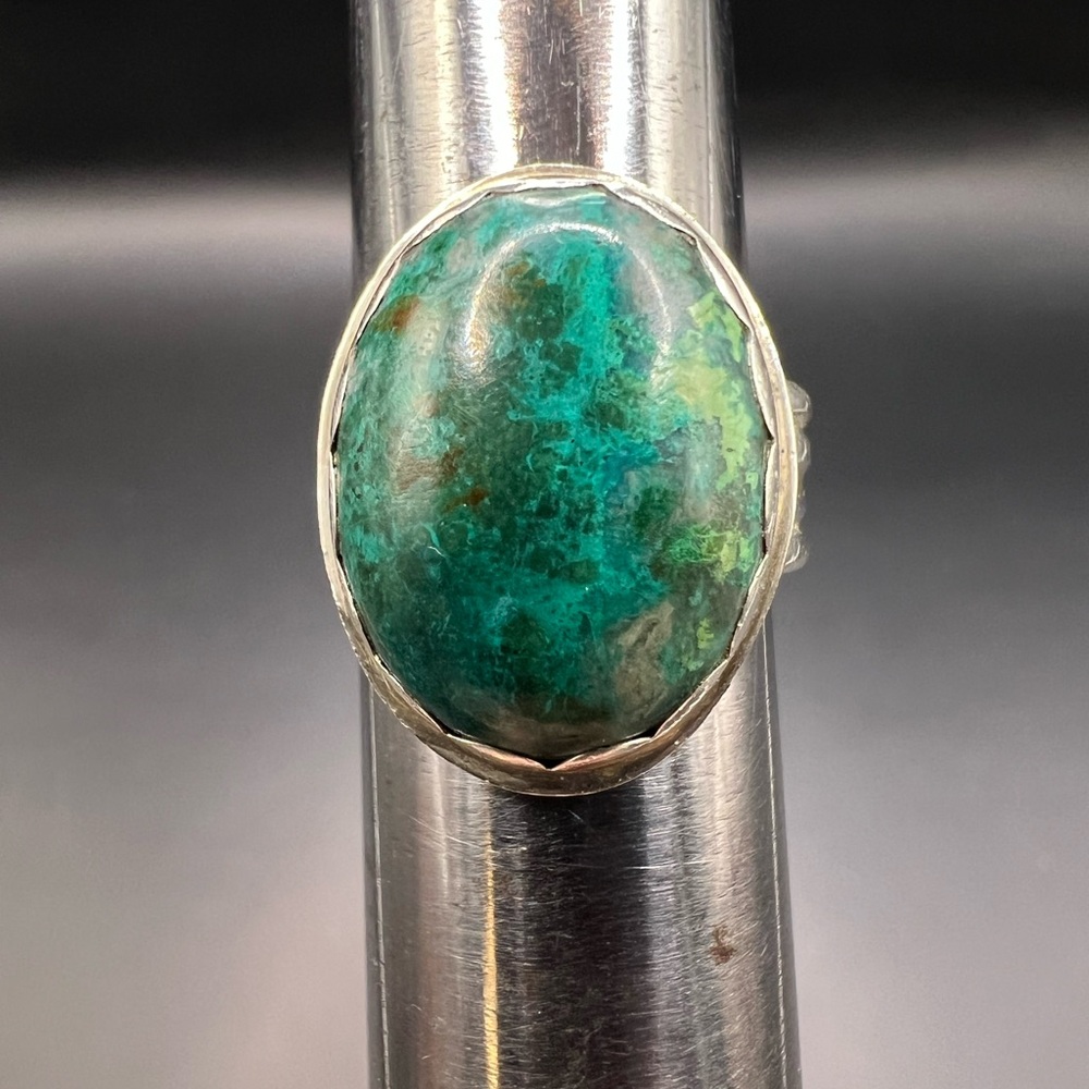 Beautiful Sterling and Turquoise Ring made with Coin Silver